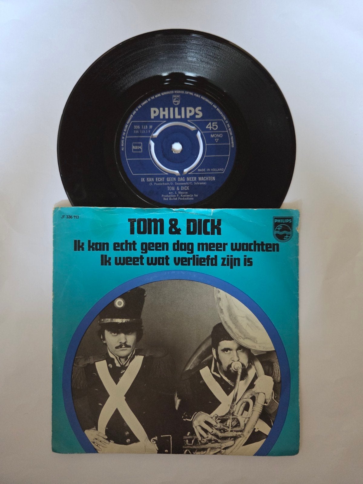 Tom & Dick - Ik kan echt geen dag meer wachten, Gebruikt, 7 inch, Single, Ophalen of Verzenden