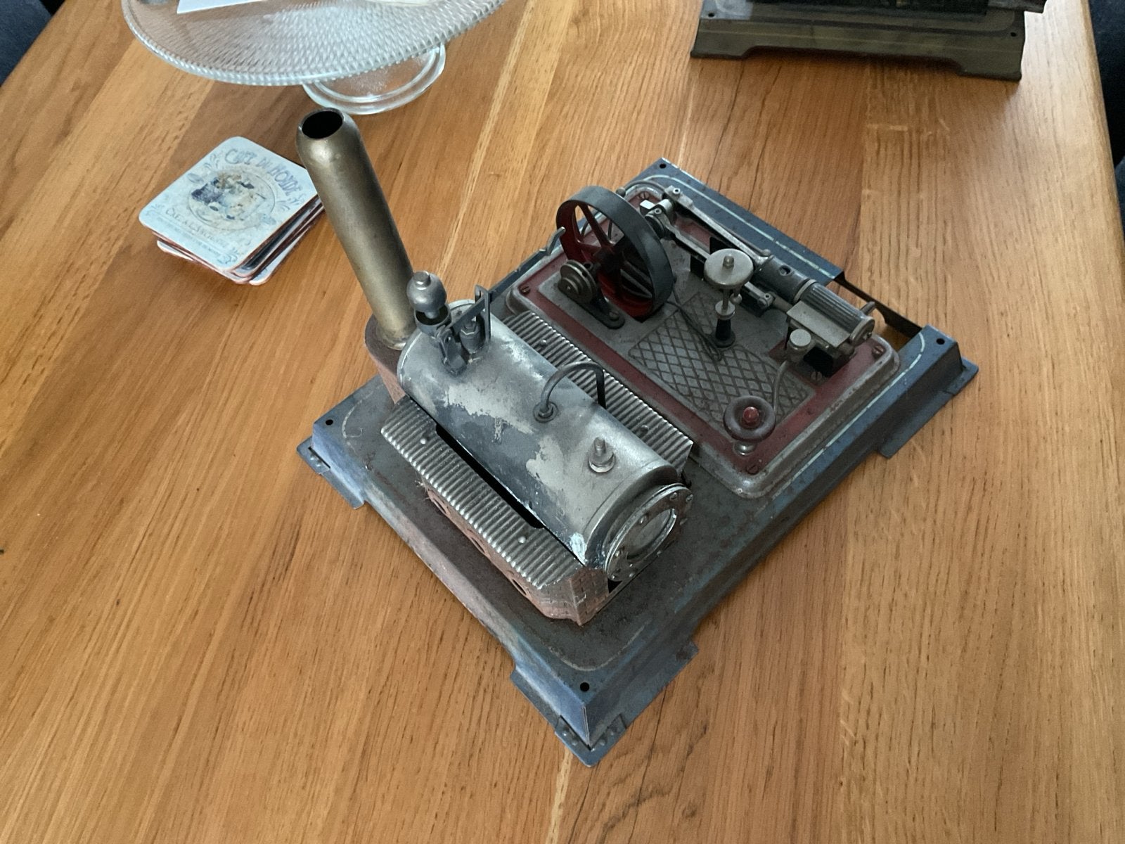 Antieke Stoommachine Model - Decoratief en Historisch, Ophalen of Verzenden
