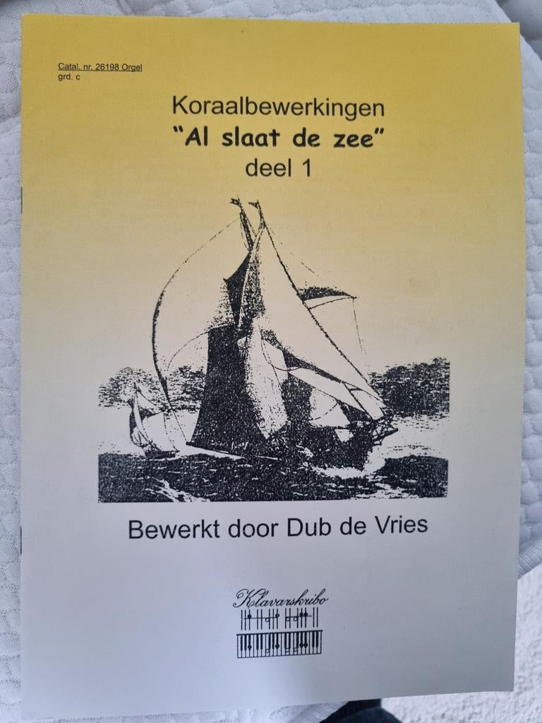 Klavarskribo - Dub de Vries - al slaat de zee.., Ophalen of Verzenden, Artiest of Componist, Populair