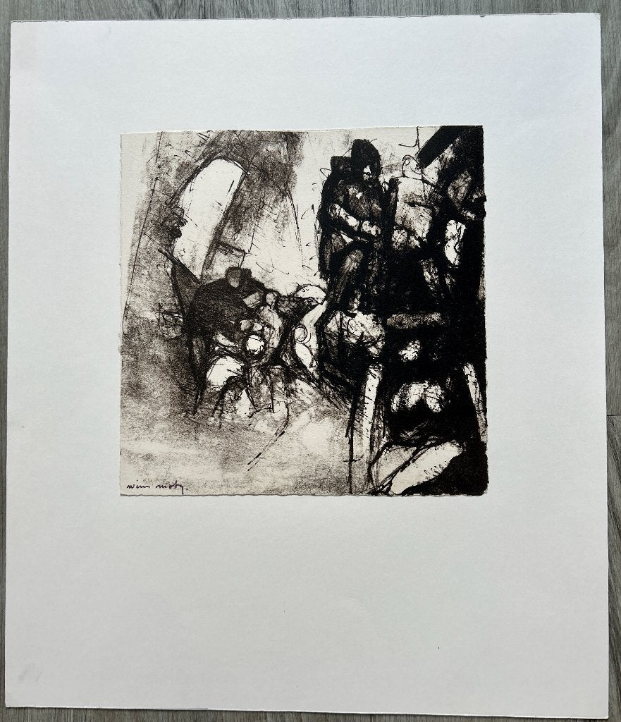 Zeefdruk Wim Motz, Gesigneerd, Verzenden, Zeefdruk
