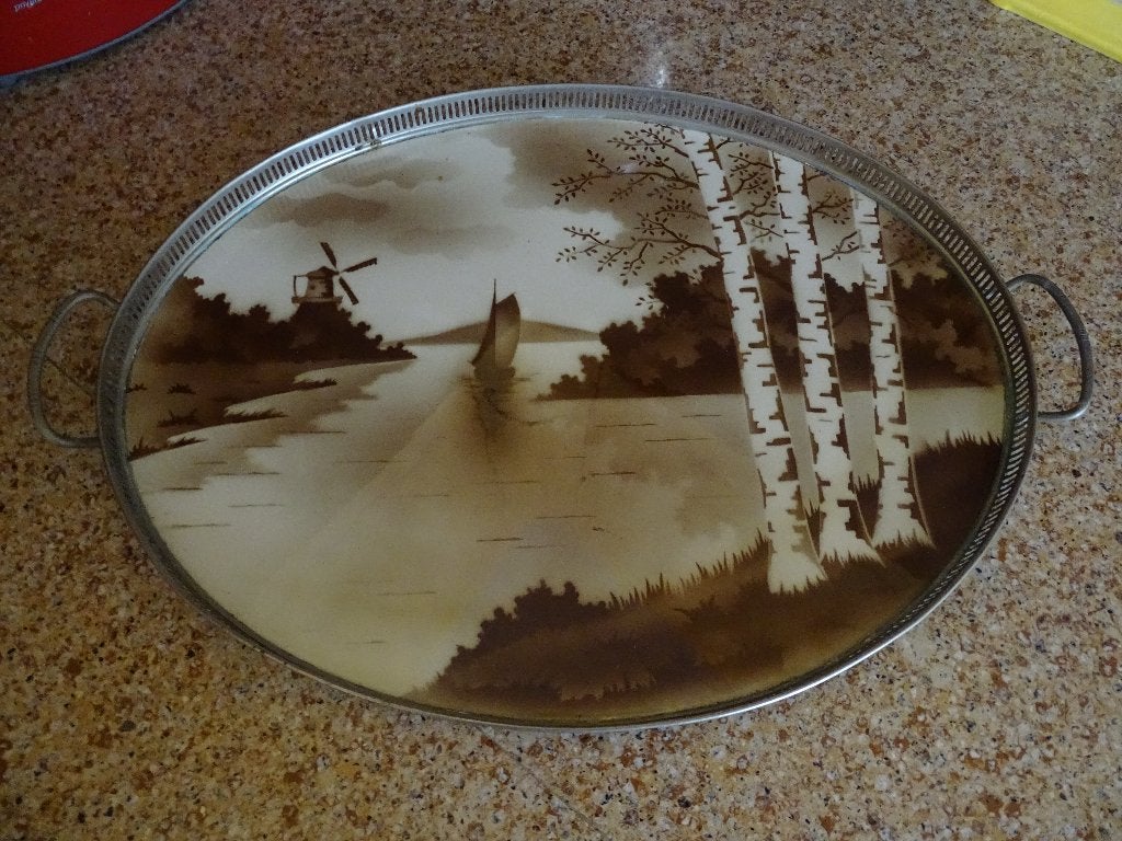 Art deco dienblad, Ophalen of Verzenden