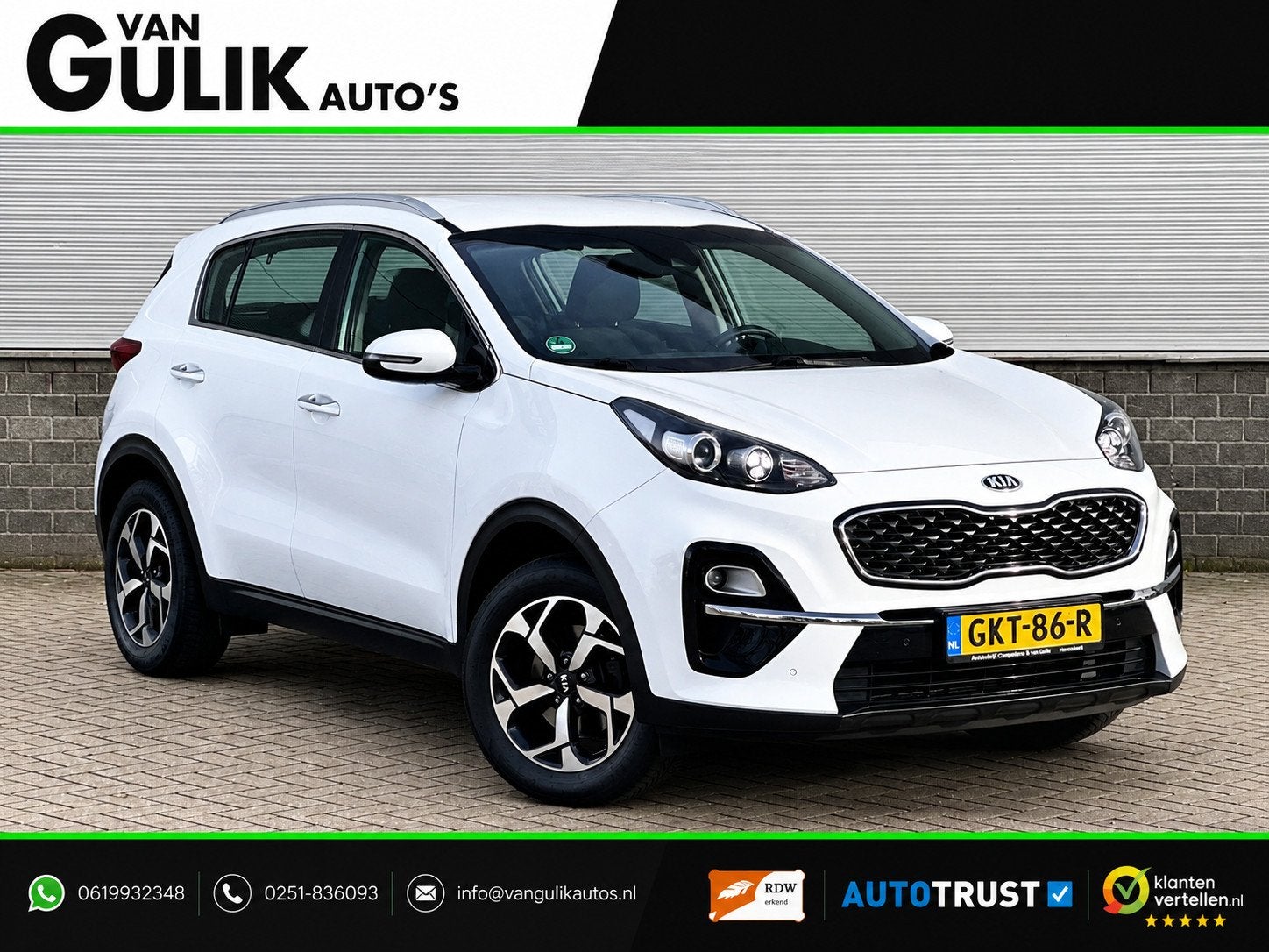 Kia SPORTAGE 1.6 GDI DynamicLine | Camera | Stoel/Stuur verw, Auto's, Voorwielaandrijving, Stof, Gebruikt, 4 cilinders