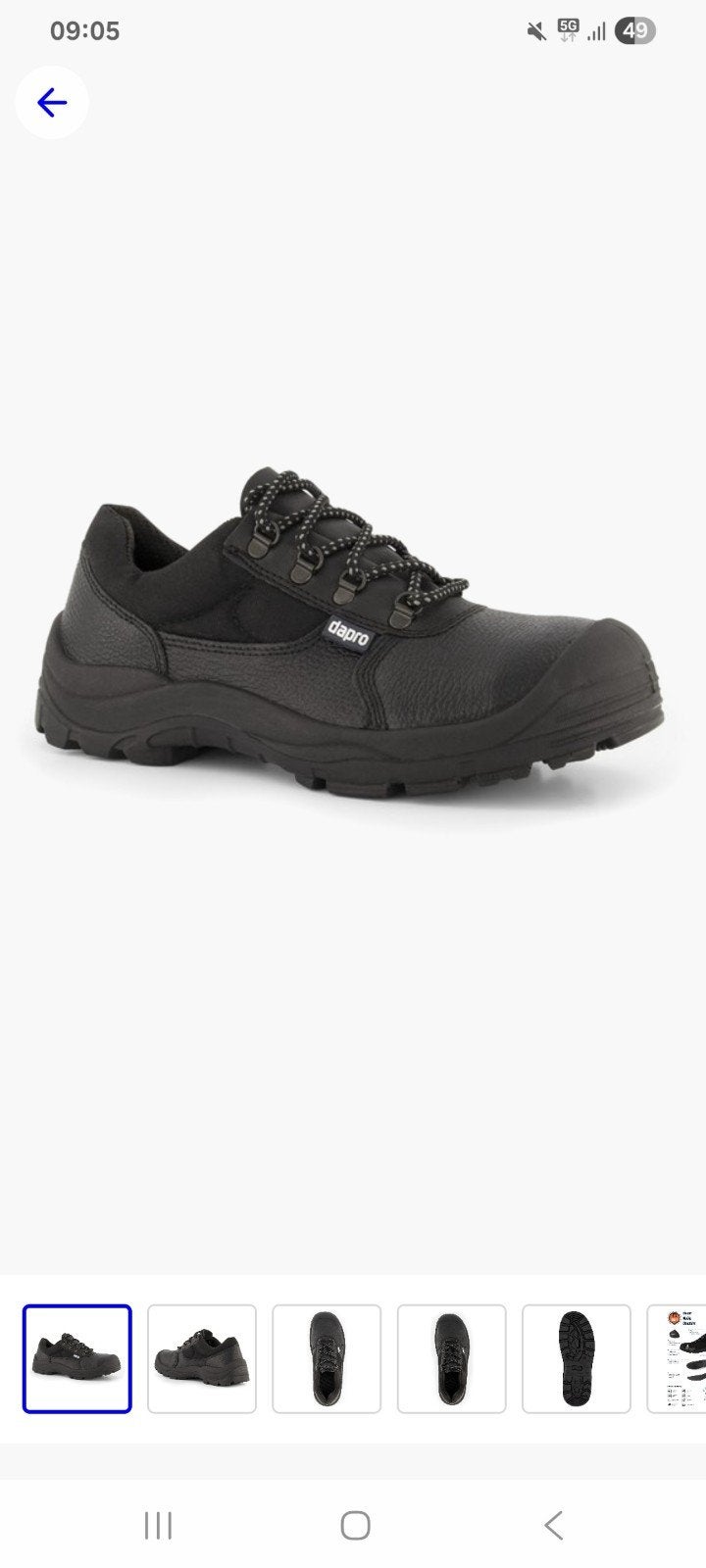 Dapro Baron Noble Dauntles Veiligheidsschoenen, maat 39, Ophalen, Nieuw