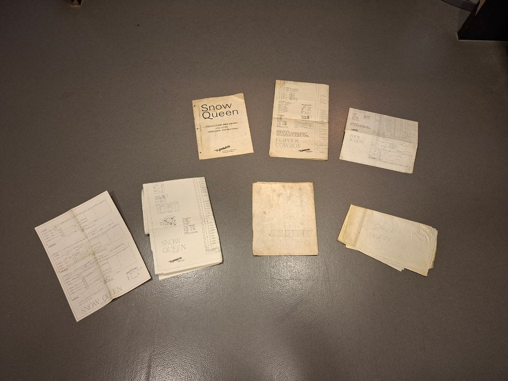 Gottlieb  Flipper  gebruiksaanwijzing manual  en schema’s, Verzamelen, Gebruikt, Overige soorten, Onderdeel of Defecte kast, Gottlieb