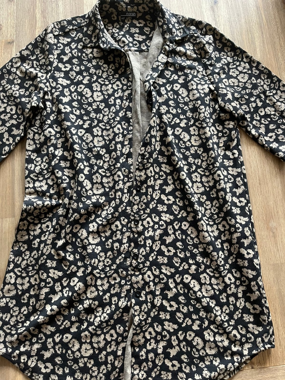 Norah vest/tuniek met 3/4 mouwen, maat 44, Ophalen of Verzenden, Zo goed als nieuw, Maat 42/44 (L), Zwart