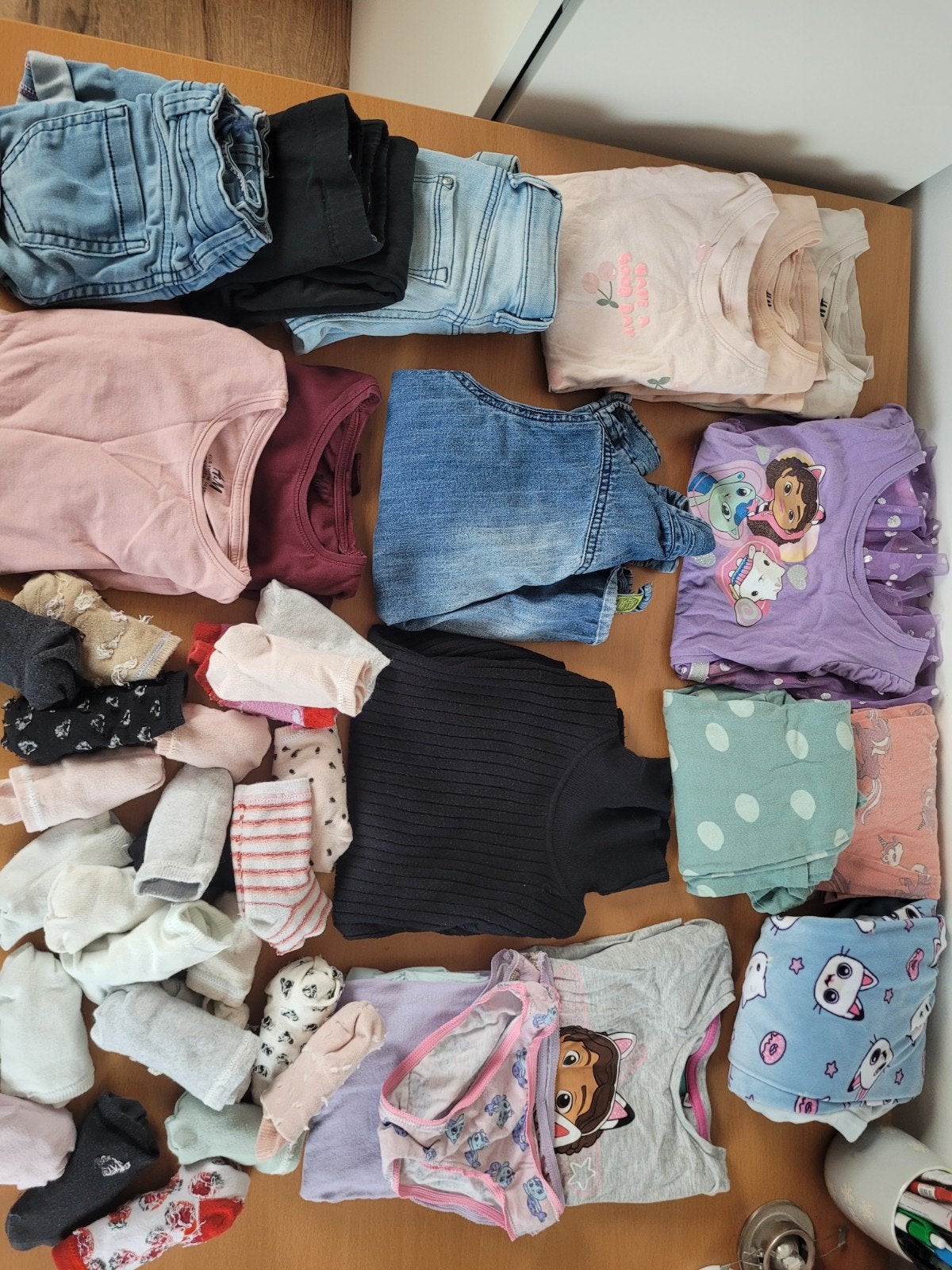 Groot kledingpakket meisje maat 110/116 - 40+ items!, Ophalen, Gebruikt, Maat 110