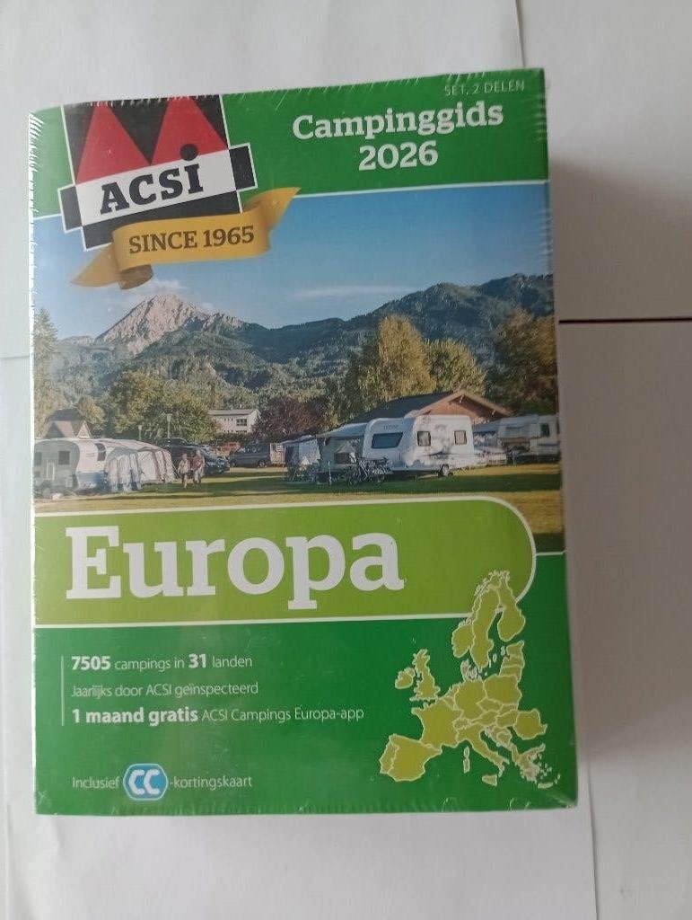 ACSI campinggids Europa 2026   NIEUW twee paperbacks, Overige merken, ACSI, Europa, Nieuw