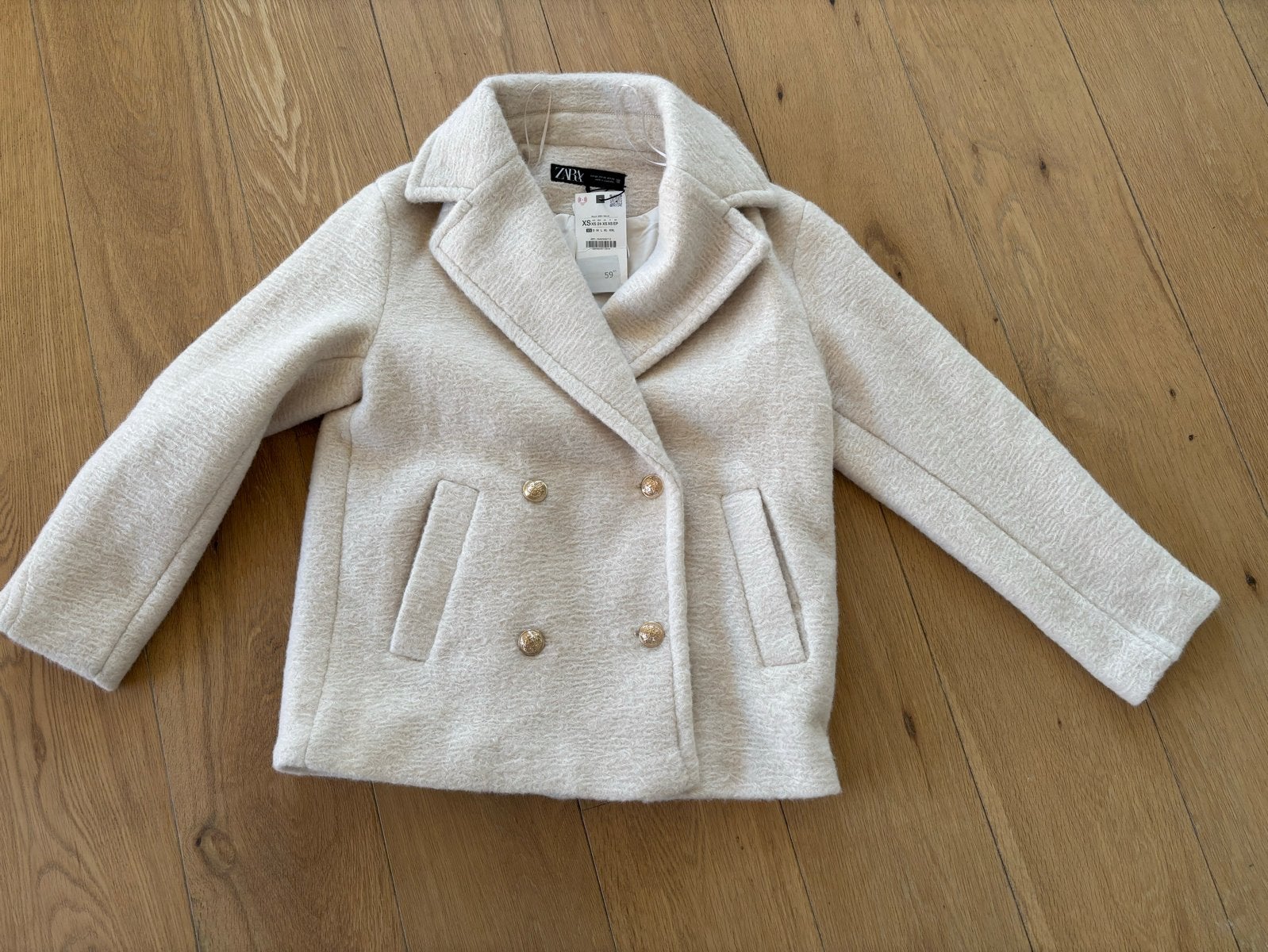 Zara jasje maat XS - Nieuw met kaartjes, Ophalen of Verzenden, Nieuw, Maat 34 (XS) of kleiner, Beige