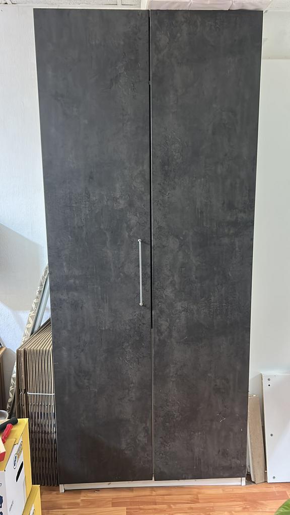 235 x 60 x 100 IKEA PAX kast Wit - Grijs - Uitstekende staat, Huis en Inrichting, 200 cm of meer, 50 tot 100 cm, Zo goed als nieuw