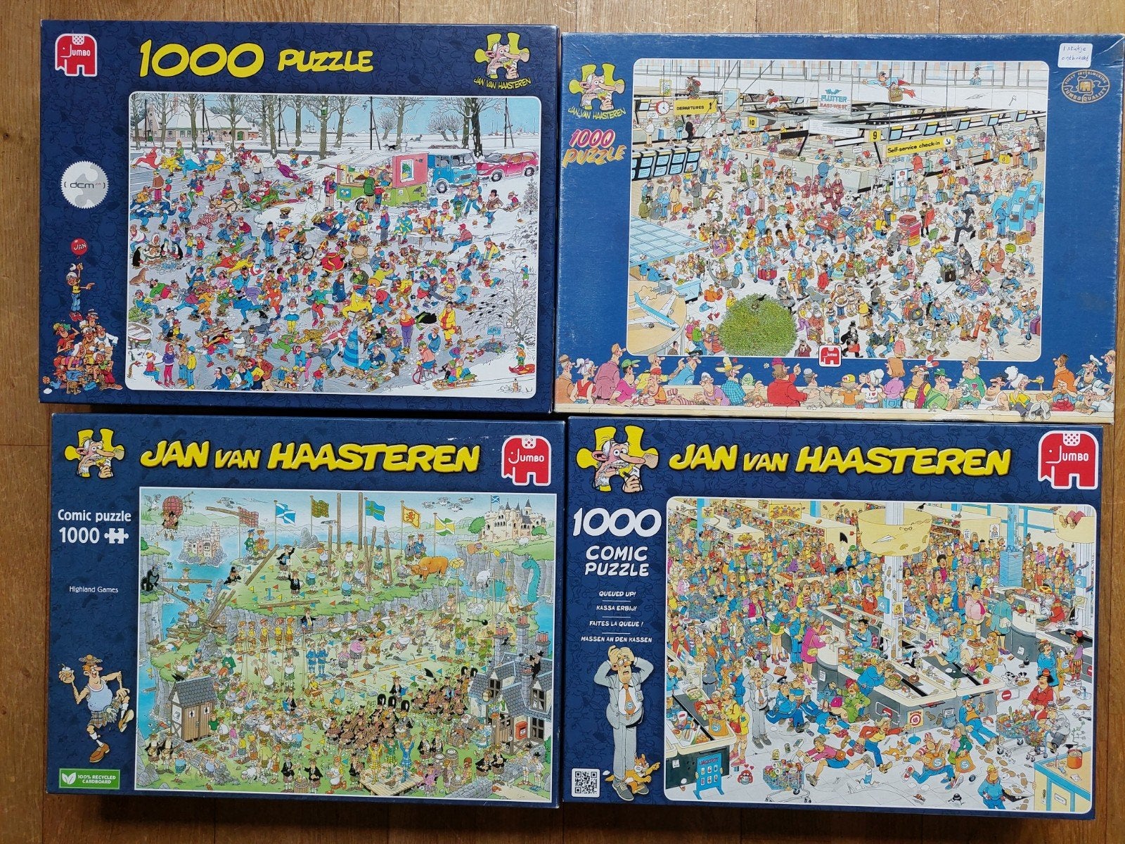 Jan van Haasteren puzzels, Ophalen, 500 t/m 1500 stukjes, Zo goed als nieuw
