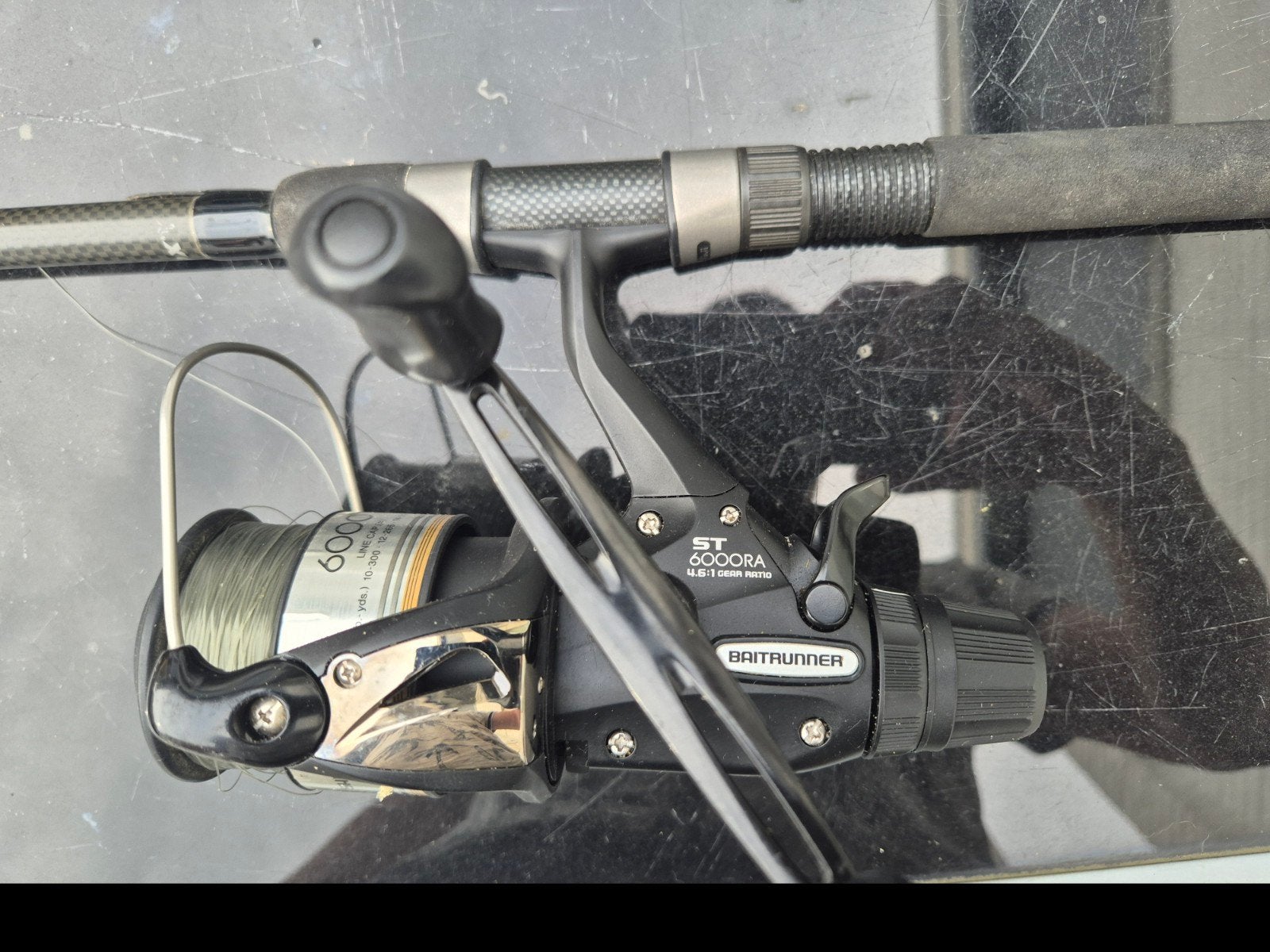 2x Shimano ST 6000RA Baitrunner Molen, Ophalen of Verzenden, Gebruikt, Molen