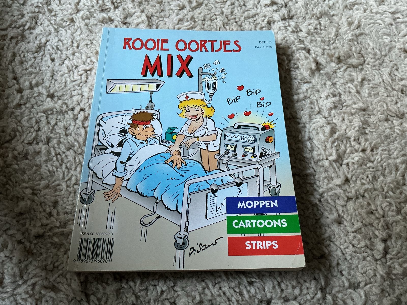 Rooie Oortjes Mix , moppenCartoons, Strips opbr giro 555, Boeken, Eén stripboek, Ophalen of Verzenden, Gelezen