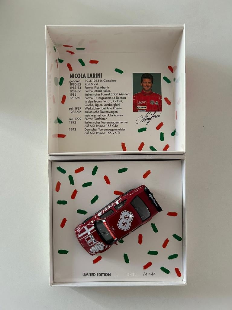 Champions Nicola Larini Alfa Romeo 155, Auto, 1:32 tot 1:50, Zo goed als nieuw, Ophalen