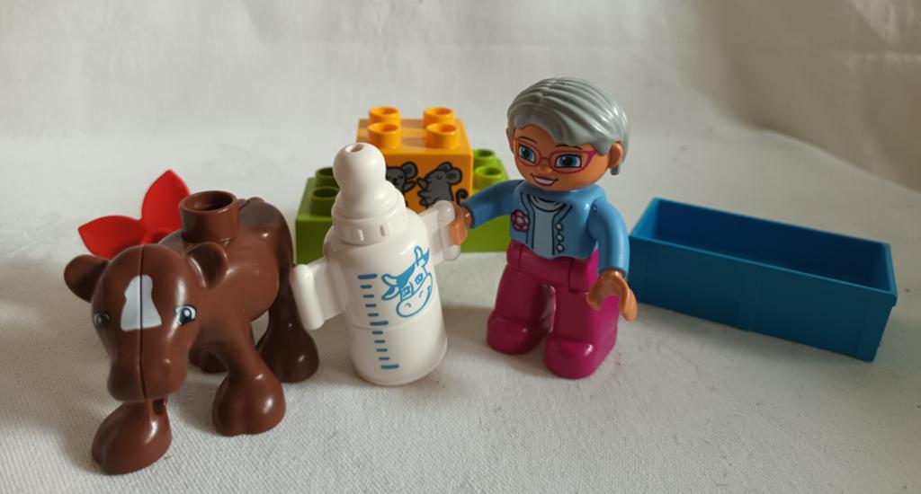 Lego Duplo set 10521 Oma met kalfje en papfles, Ophalen of Verzenden, Zo goed als nieuw, Duplo, Complete set