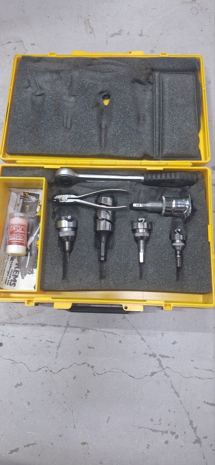 REMS Gigant 4" pijpuitzetter set in koffer, Ophalen of Verzenden, Gebruikt, Overige typen, Overige merken