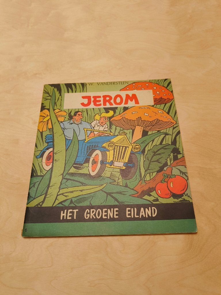 Jerom nummer 6 - Het groene eiland - eerste druk, Willy van der steen, Eén stripboek, Ophalen of Verzenden, Zo goed als nieuw