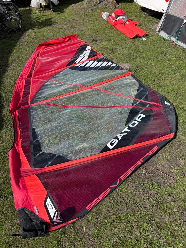 Severne Gator surfzeilen te koop!, Watersport en Boten, Windsurfen, Ophalen, Gebruikt, Zeil, 5 tot 7 m²