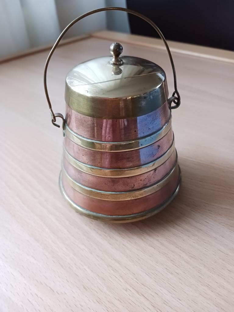 Vintage miniatuur koperen doofpot, Antiek en Kunst, Antiek | Koper en Brons, Ophalen