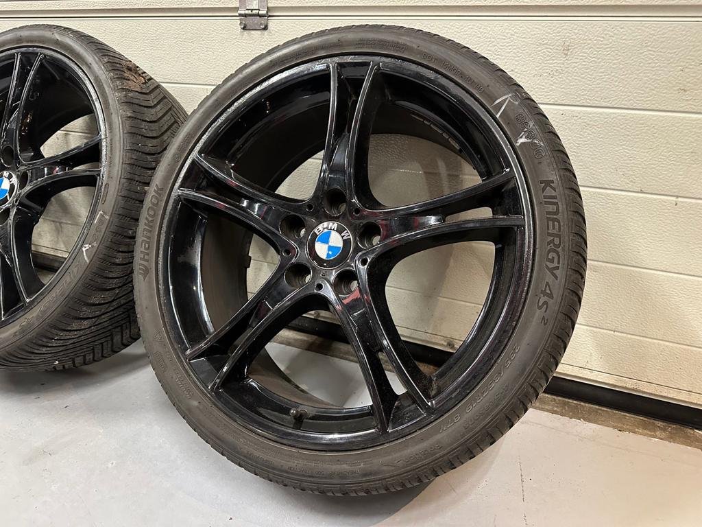 19inch Originele BMW Black Style 361 Breedset Velgen! 5x120, 19 inch, -, -, Banden en Velgen