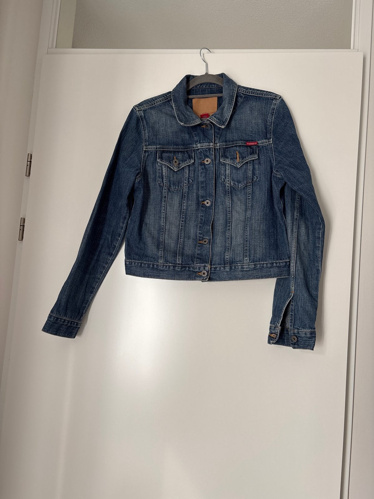 Guess spijkerjasje XL, Ophalen of Verzenden, Gedragen, Maat 46/48 (XL) of groter, Blauw