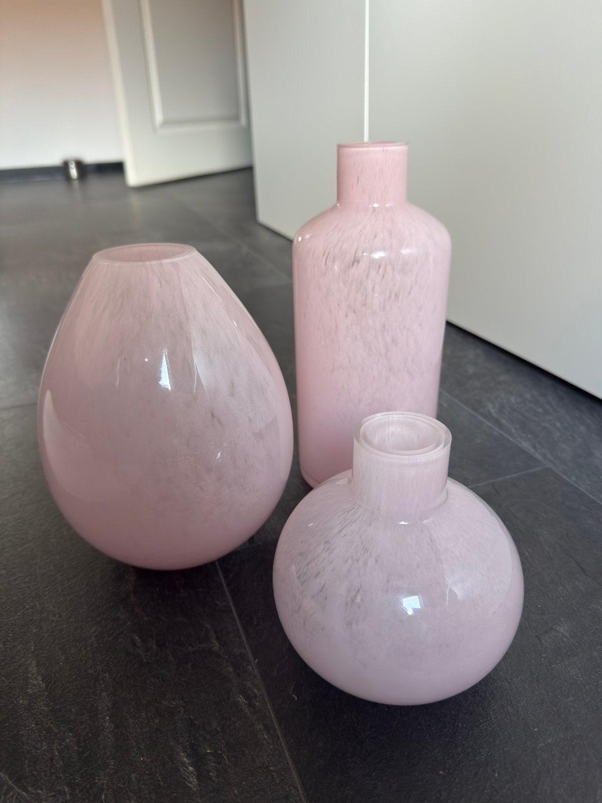 Leuke vaasjes van de intratuin, Huis en Inrichting, Woonaccessoires | Vazen, Ophalen, Overige kleuren, Minder dan 50 cm, Glas