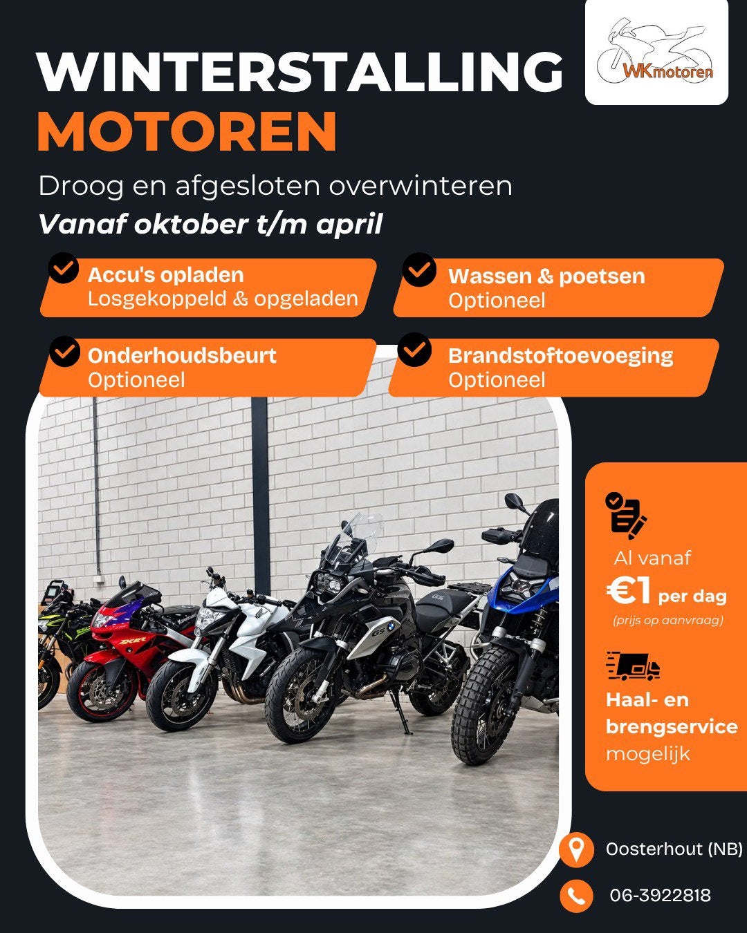 Winterstalling motoren / motorstalling