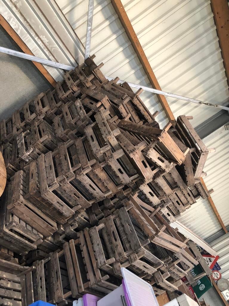 Mooie Decoratieve Aardappel Kratjes, Huis en Inrichting, Ophalen of Verzenden, Gebruikt, Overige houtsoorten, Minder dan 50 cm