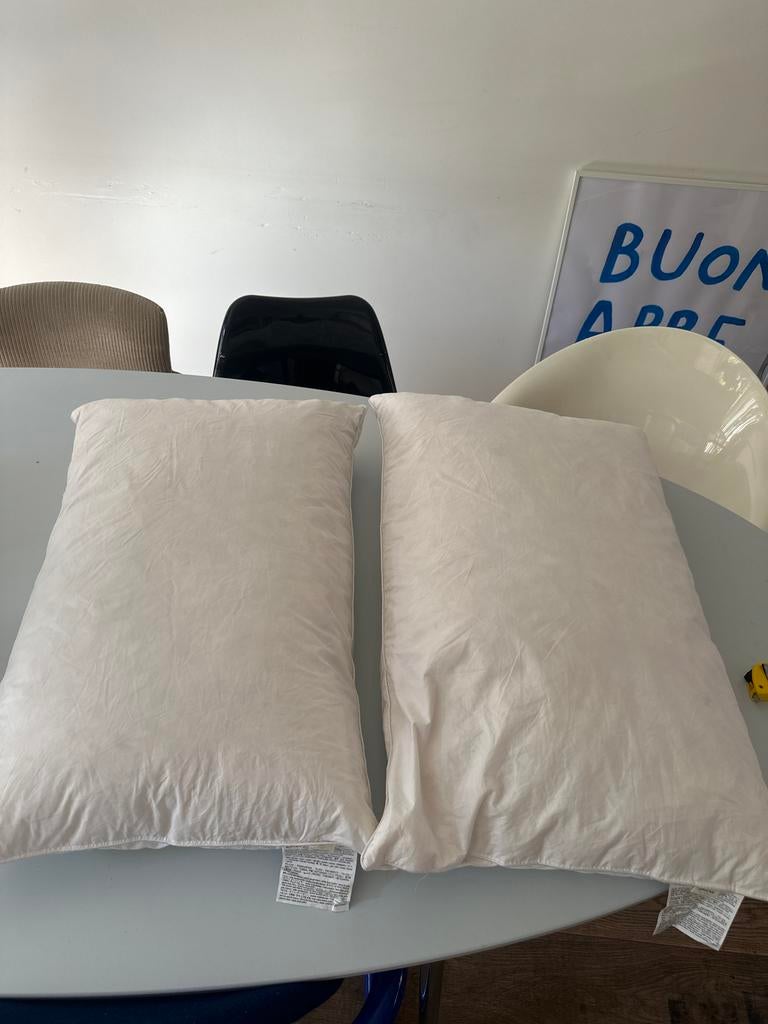 Zara Home Dons Kussen 70x50cm - Nieuwstaat, Ophalen of Verzenden, Nieuw, Wit, Rechthoekig