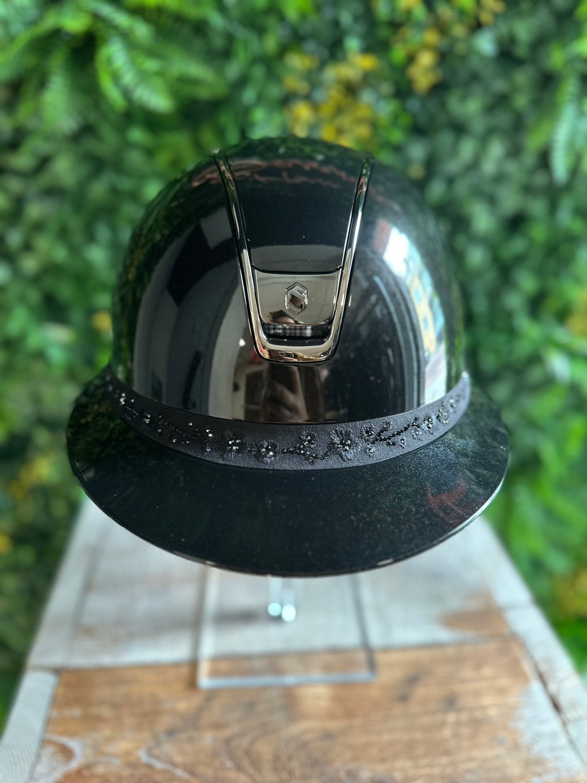 NIEUW: Prachtige Samshield glossy, Dressuur, Nieuw, Ophalen of Verzenden, Rijhelm/cap