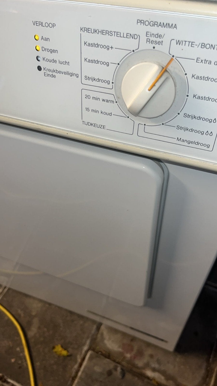 Miele Novotronic Mistral Wasdroger - Gebruikt, Ophalen, 6 tot 8 kg, Gebruikt, Luchtafvoer