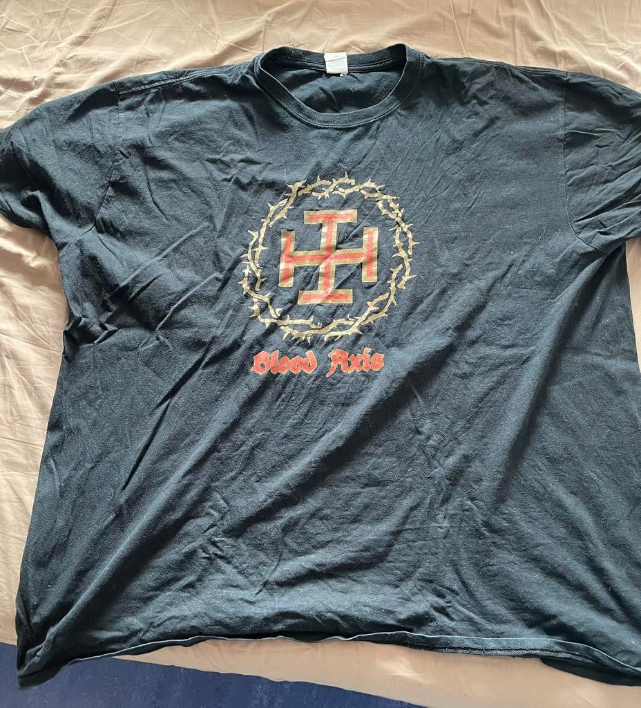 Vintage Blood Axis Neofolk shirt, Ophalen of Verzenden, Gedragen, Overige maten, Zwart