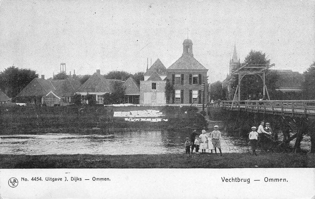 702-103-043 Ommen Vechtbrug, Verzamelen, Ansichtkaarten | Nederland, Verzenden, Voor 1920, Groningen