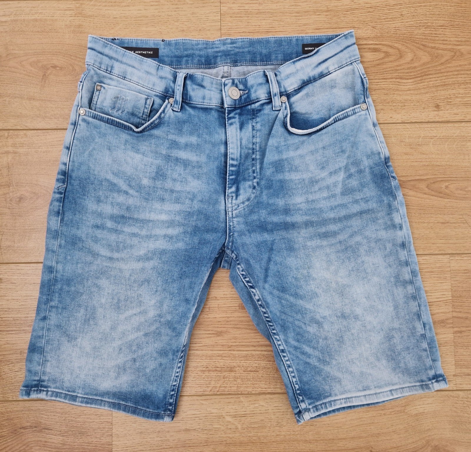 Blauwe Daily Aesthetikz Skinny Short maat M van De Sting., Blauw, W32 (confectie 46) of kleiner, Ophalen of Verzenden, Zo goed als nieuw