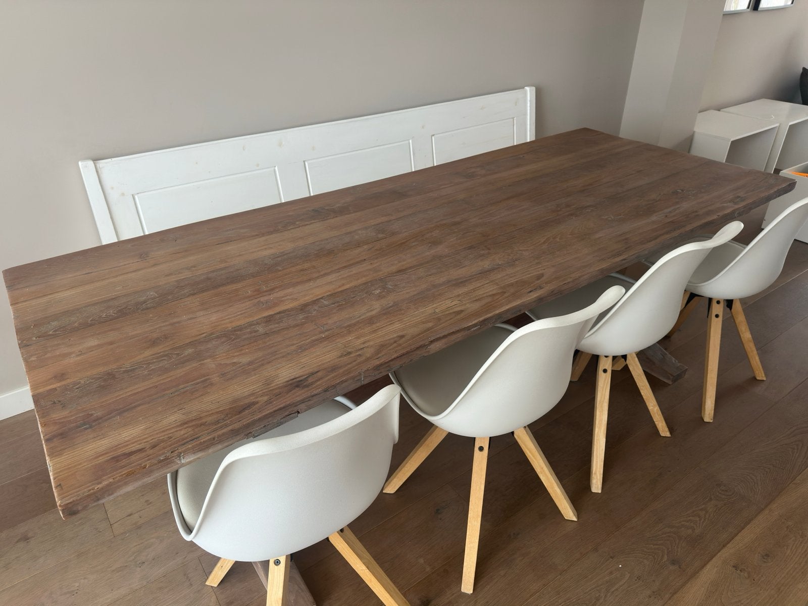 95cmX240cm Hoffz Robuuste eettafel van massief hout, Ophalen