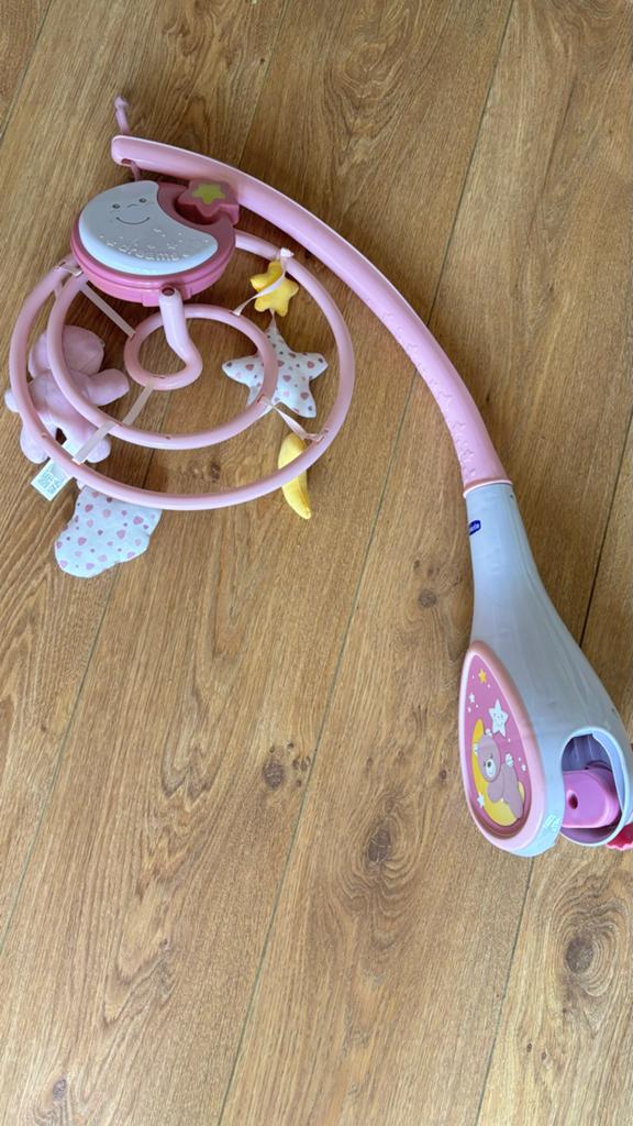 Chicco Box Mobiel - Roze Muziekmobiel voor Babybedje, Kinderen en Baby's, Ophalen of Verzenden, Zo goed als nieuw