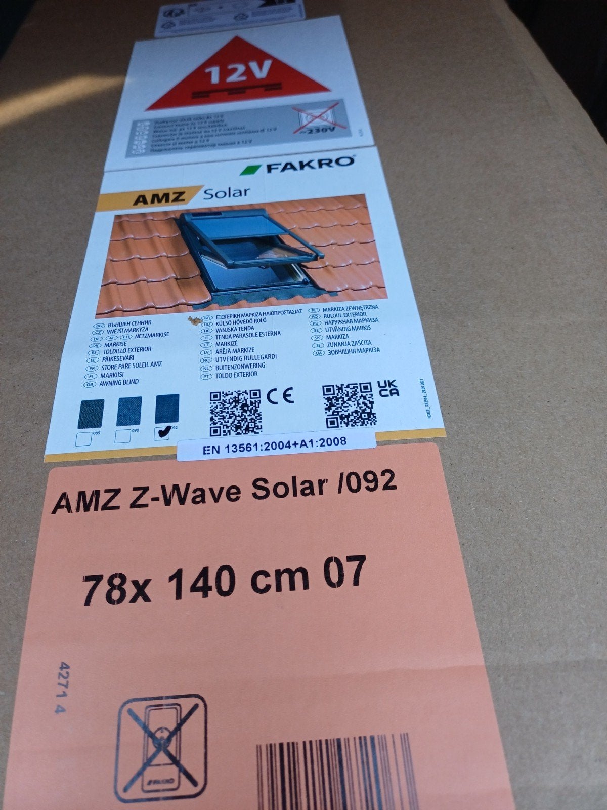 Fakro dakraam zonwering, Ophalen, Overige materialen, 30 cm of meer, 50 tot 150 cm