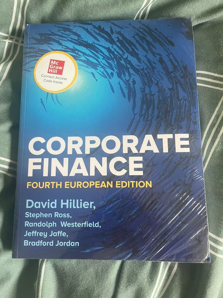 Corporate Finance, 4th edition, Boeken, Ophalen of Verzenden, Nieuw