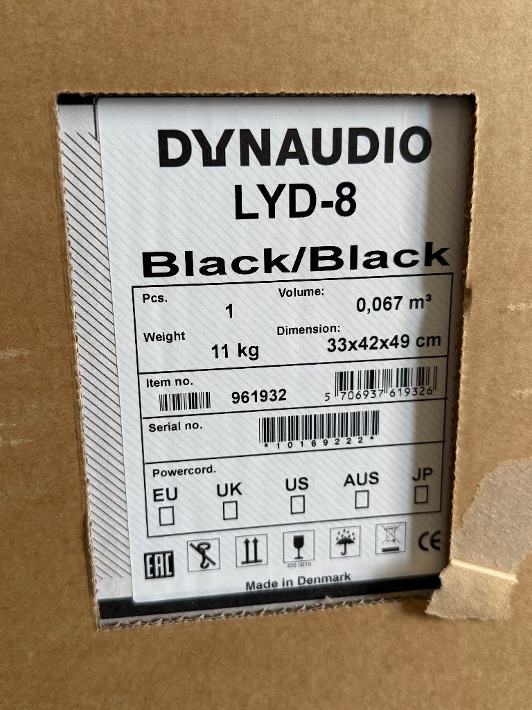 ZGAN Dynaudio Lyd-8 actieve monitor luidsprekers, Overige merken, Ophalen of Verzenden, Zo goed als nieuw, 120 watt of meer