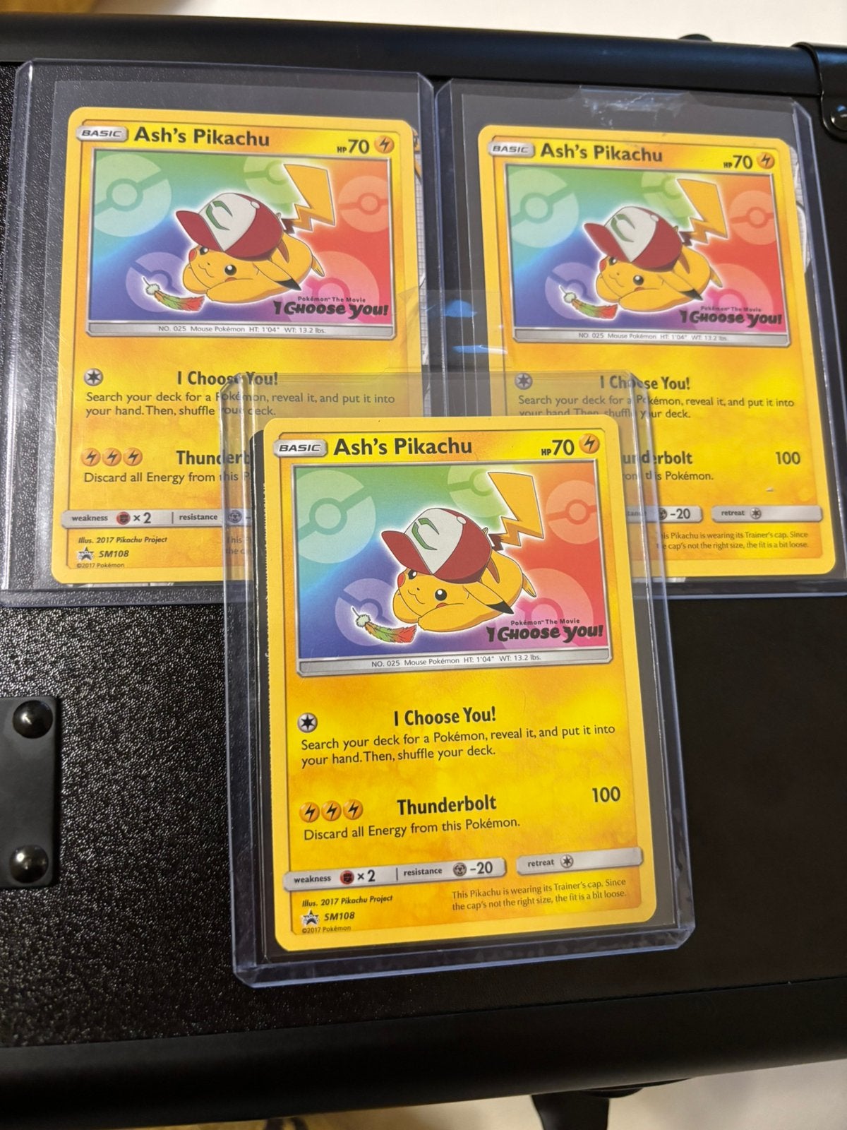 Ash’s Pikachu SM108 Movie Promo 3x, Ophalen of Verzenden, Zo goed als nieuw