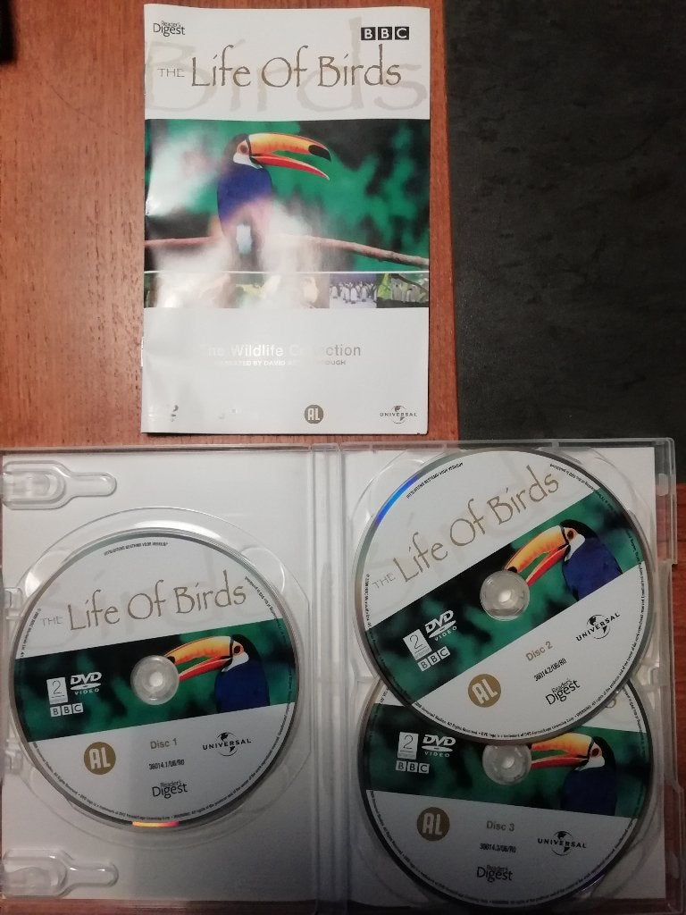 the life of birds  ( david atten ) 3 dvd's met boekje, Alle leeftijden, Ophalen of Verzenden, Zo goed als nieuw, Natuur