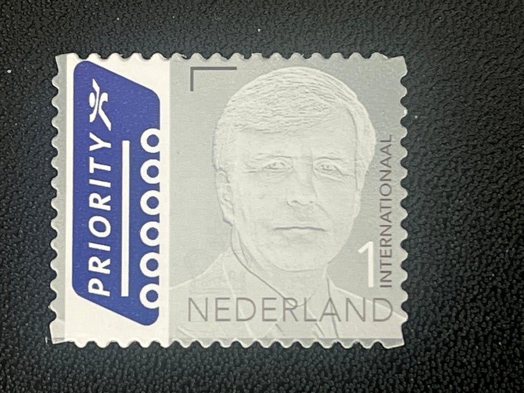 Gestanste zegel 3137 Willem Alexander 2013 met grijze balk, Verzenden, Na 1940, Postfris