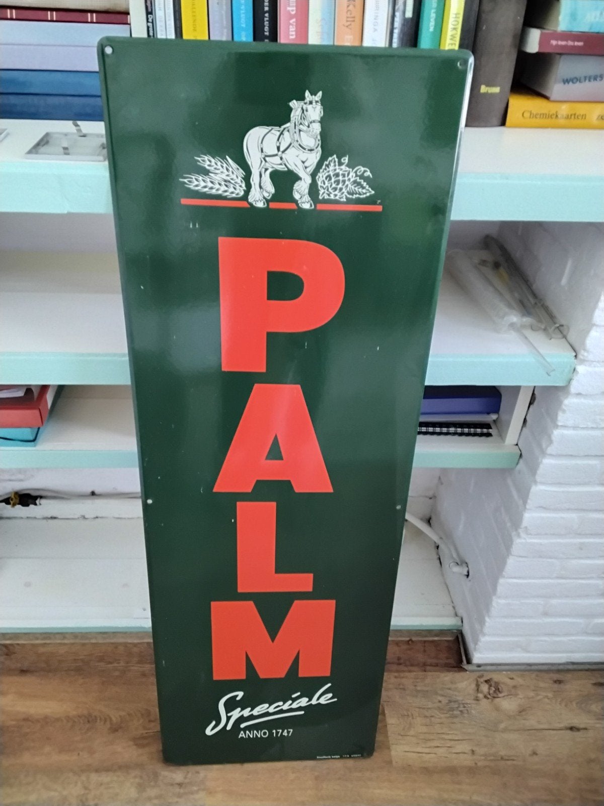 Vintage Palm Speciaal Emaille Reclamebord - Anno 1747, Antiek en Kunst, Antiek | Emaille, Ophalen of Verzenden