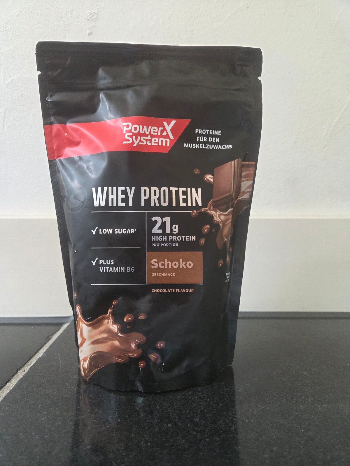 6 zakken PowerX System Whey Proteïne Chocolade - 420g, Ophalen of Verzenden, Nieuw, Poeder of Drank