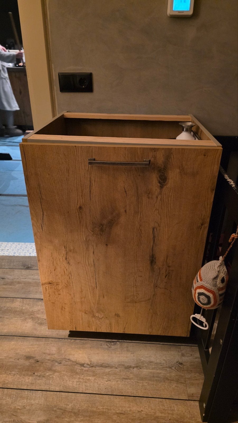 Castell Eiken Keuken: Hoge & Lage Kast + Siemens Combi, Ophalen, Gebruikt, Bruin, 200 cm of meer