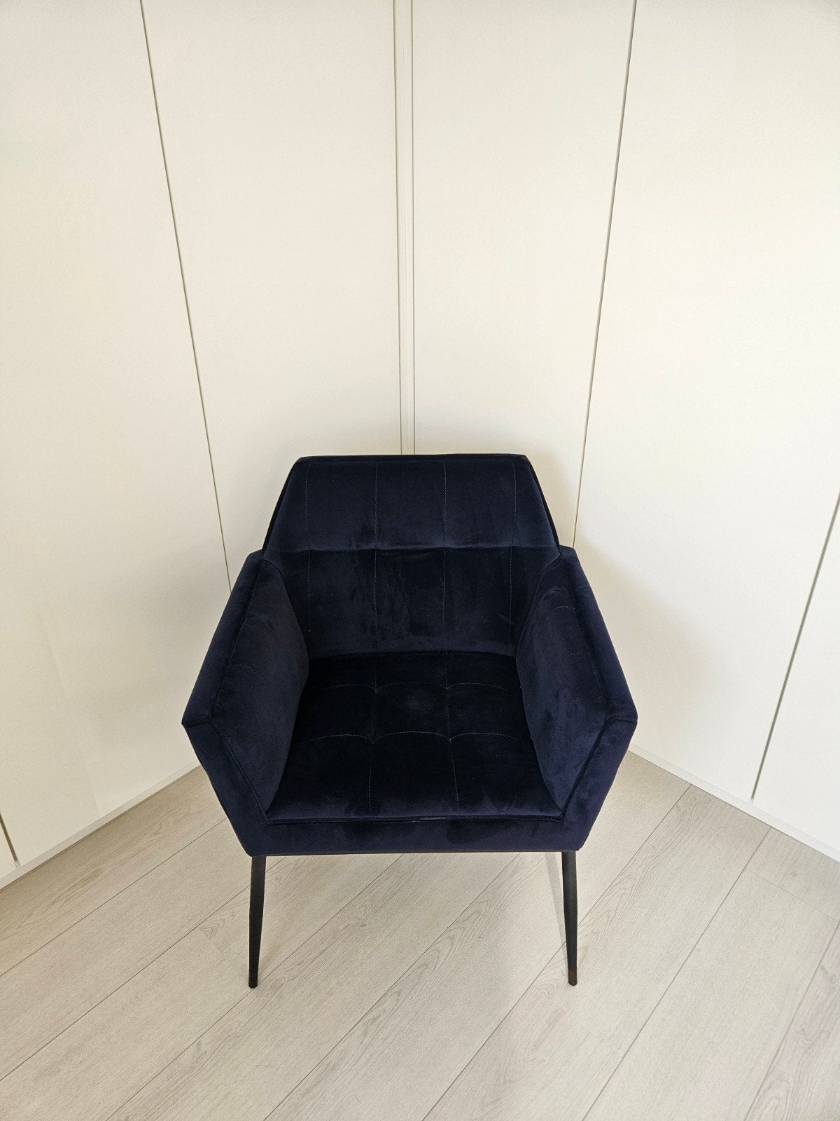 Fauteuille / stoel donker blauw van Dutch Bone, Ophalen, Zo goed als nieuw, Stof