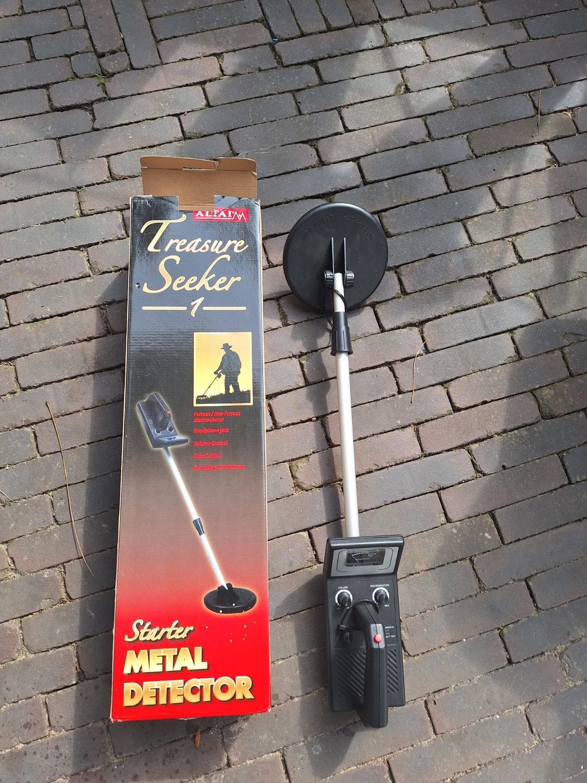 Altai Treasure Seeker 1 Starter Metaaldetector, Discriminatie metaaldetectie, Gebruikt, 30 cm of minder, Ophalen