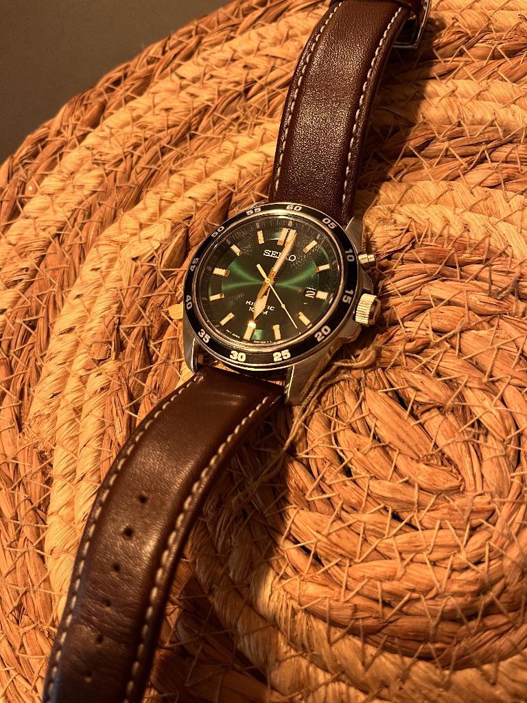 Seiko kinetic SKA791p1, Staal, Polshorloge, Ophalen of Verzenden, Zo goed als nieuw