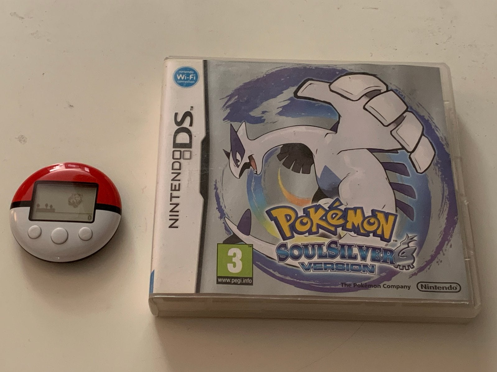 Pokémon SoulSilver Version (Nintendo DS) met Pokéwalker, Spelcomputers en Games, Online, 1 speler, Ophalen of Verzenden, Zo goed als nieuw