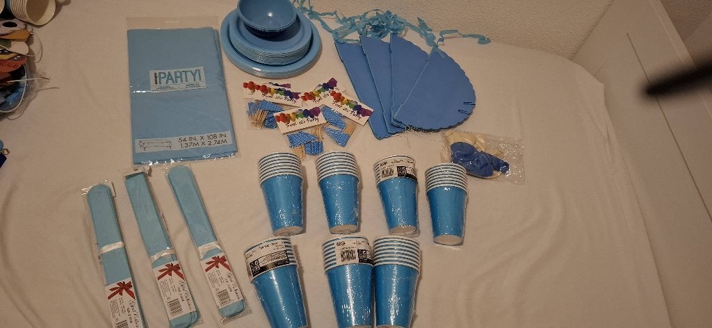 Versiering blauw, Ophalen of Verzenden, Nieuw, Versiering, Verjaardag
