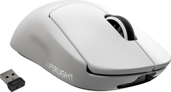 Logitech G Pro X SUPERLIGHT Draadloze gamingmuis - Wit, Computers en Software, Muizen, Rechtshandig, Muis, Logitech., Gaming muis